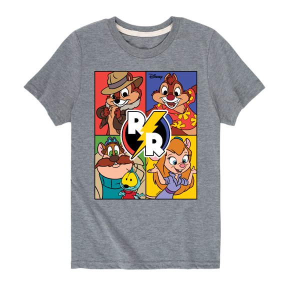 Chip 'N Dale Rescue Rangers - Rescue Ranger Grid - Toddler And Youth Short Sleeve Graphic T-Shirt