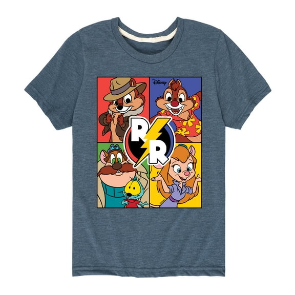 Chip 'N Dale Rescue Rangers - Rescue Ranger Grid - Toddler And Youth Short Sleeve Graphic T-Shirt