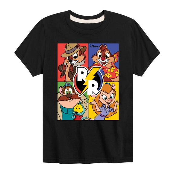 Chip 'N Dale Rescue Rangers - Rescue Ranger Grid - Toddler And Youth Short Sleeve Graphic T-Shirt