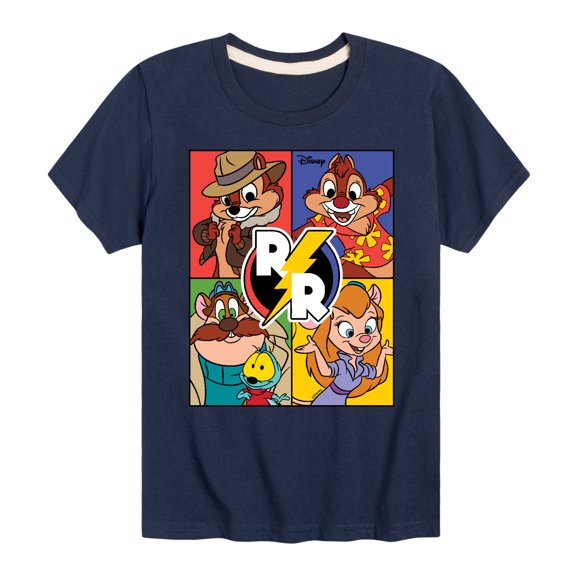 Chip 'N Dale Rescue Rangers - Rescue Ranger Grid - Toddler And Youth Short Sleeve Graphic T-Shirt