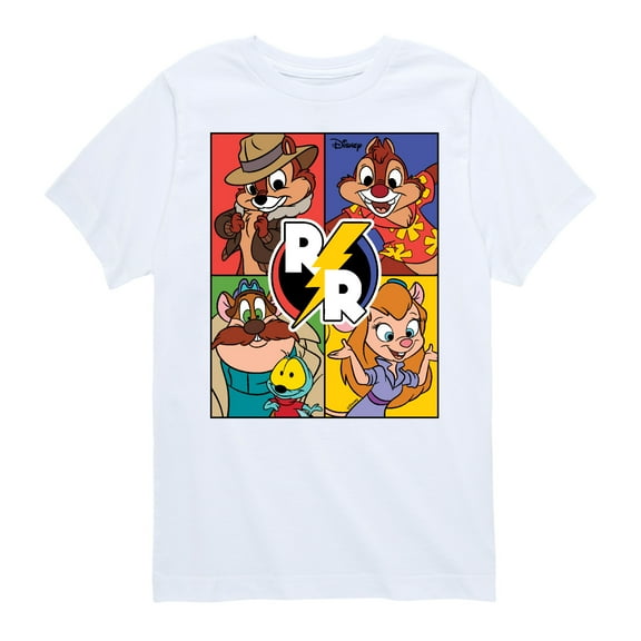 Chip 'N Dale Rescue Rangers - Rescue Ranger Grid - Toddler And Youth Short Sleeve Graphic T-Shirt