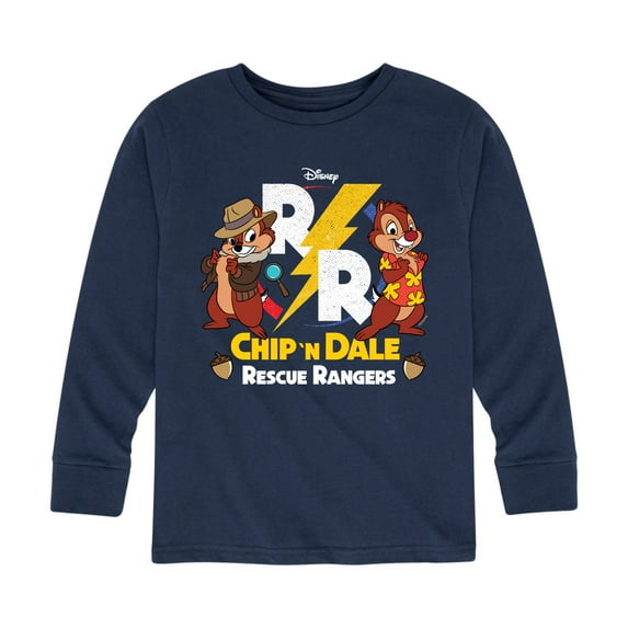 Chip 'N Dale Rescue Rangers - Rescue Ranger Logo - Toddler And Youth Long Sleeve Graphic T-Shirt