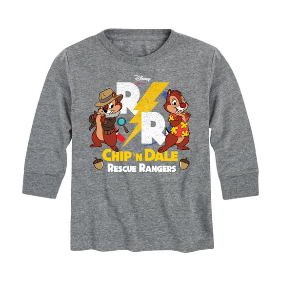Chip 'N Dale Rescue Rangers - Rescue Ranger Logo - Toddler And Youth Long Sleeve Graphic T-Shirt