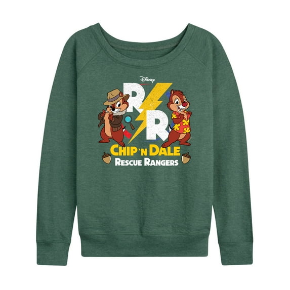 Chip 'N Dale Rescue Rangers - Rescue Rangers Design - Women's Lightweight French Terry Long Sleeve Shirt