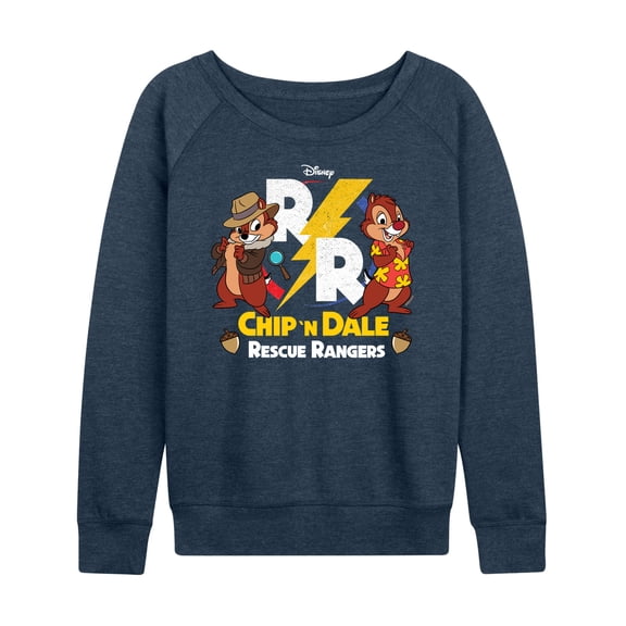 Chip 'N Dale Rescue Rangers - Rescue Rangers Design - Women's Lightweight French Terry Long Sleeve Shirt