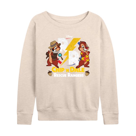 Chip 'N Dale Rescue Rangers - Rescue Rangers Design - Women's Lightweight French Terry Long Sleeve Shirt