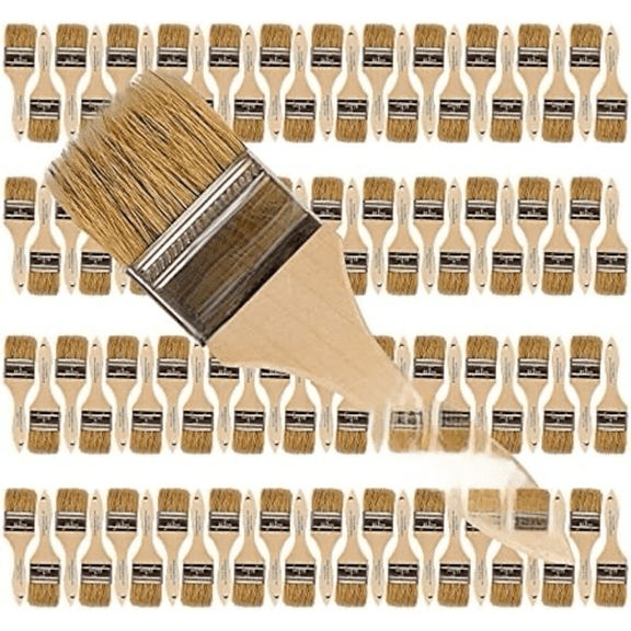 Chip Paint Brushes - 96-Pack - 2" Chip Brushes for Paints, Stains, Varnishes, Glues, & Gesso - Home Improvement - Interior & Exterior Use$$Tools & Hardware Other