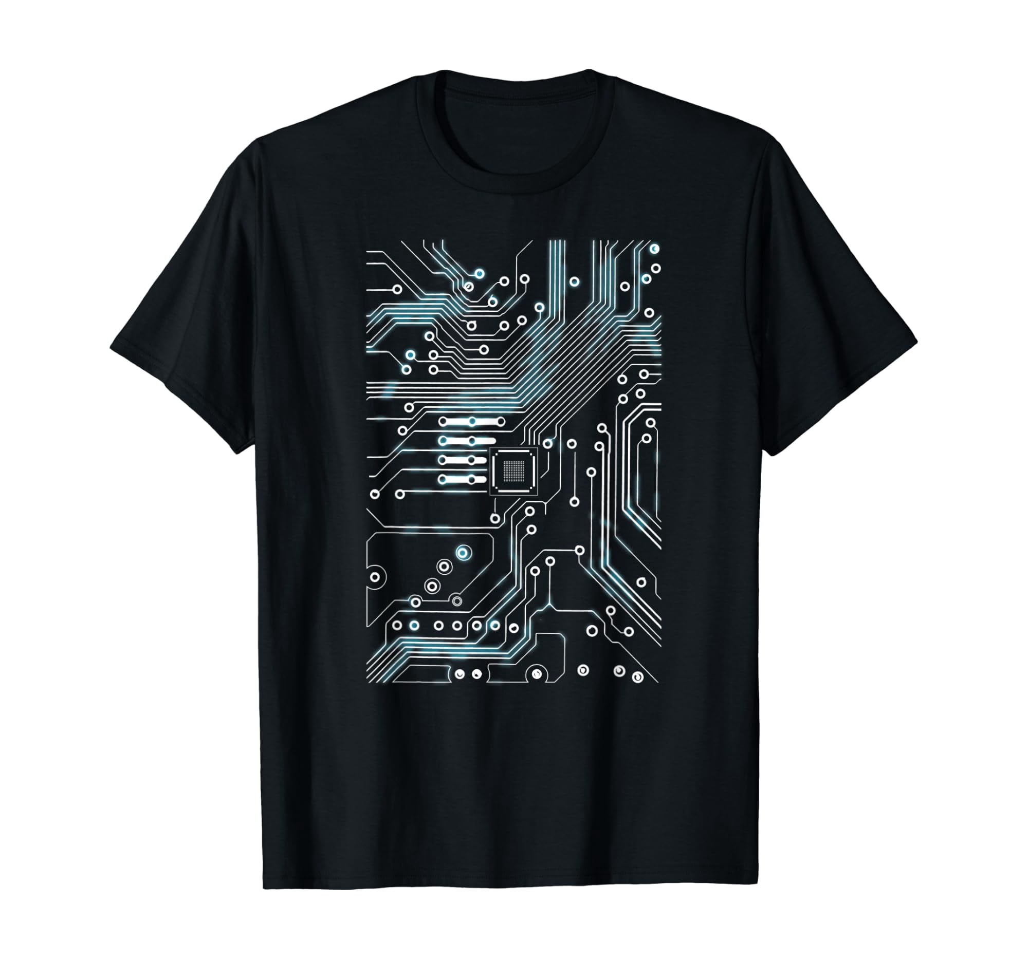 Chip Printed Circuit Cool Computer Techy Nerd Engineer T-Shirt ...