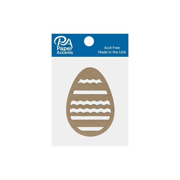 Chip Shape 8pc Egg Zigzag Nat