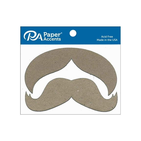 Chip Shape 8pc Mustache #1 Natural
