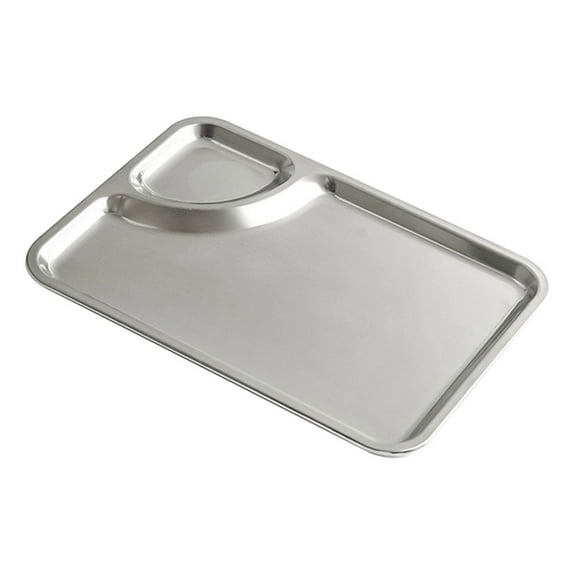Chip Stainless Steel Divided Plate Dinner Plates Potato Chips