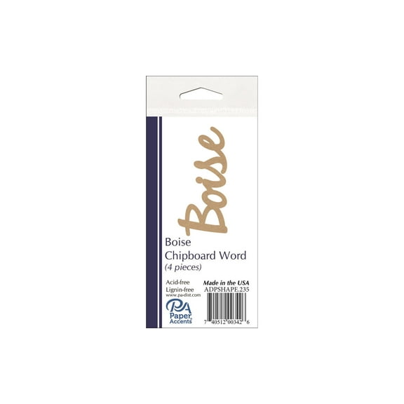 Chip Word 4pc Boise Natural