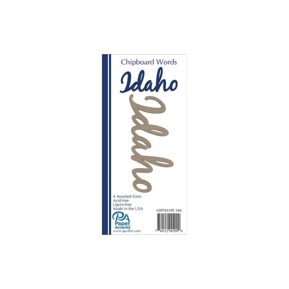 Chip Word 4pc Idaho Natural