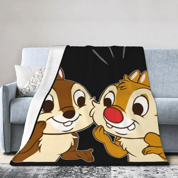 Chip and Dale-4 Bed Throw Blanket Soft Lightweight Cozy Warm Blankets for Kids Teens Men Women 60"x50"