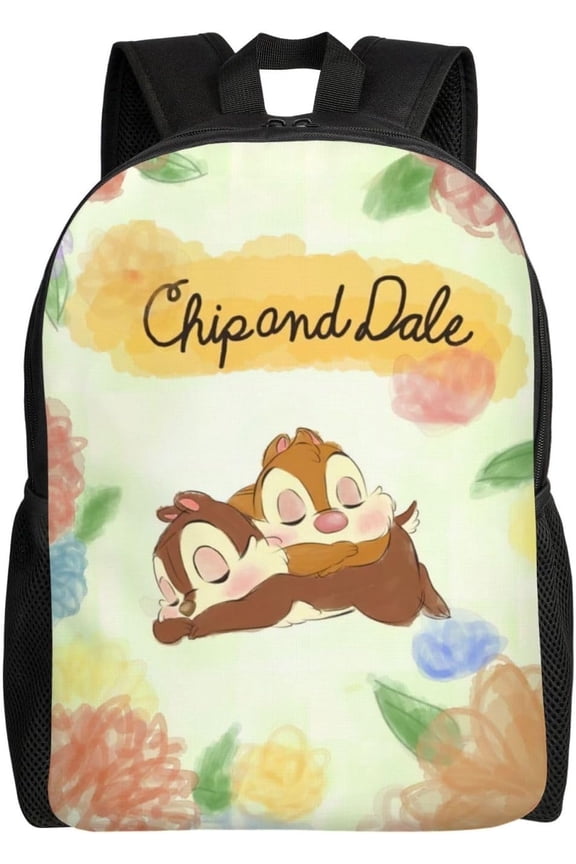 Chip and Dale Cartoon Anime 3d Print Backpack Women Backpack Lightweight Laptop Bag Casual Sports Bag For Women Backpack