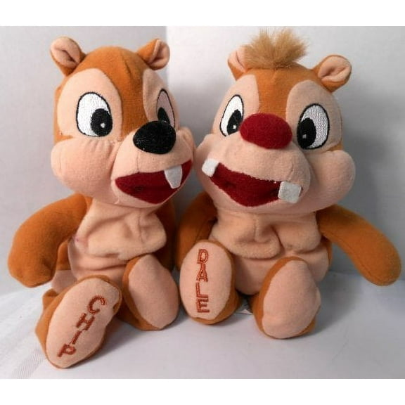 Chip and Dale Plush Chipmunk Beanie Duo 8" by Disney