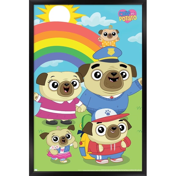 Chip and Potato - Group Wall Poster, 22.375" x 34" Framed