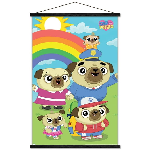 Chip and Potato - Group Wall Poster with Magnetic Frame, 22.375" x 34"