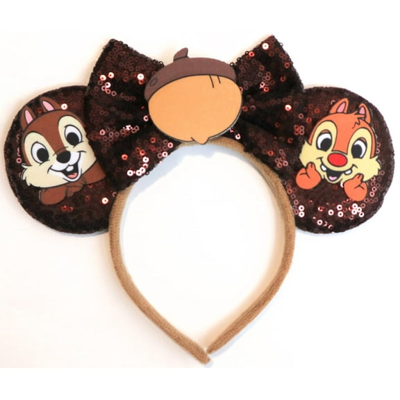 Chip n Dale Inspired Minnie Ears, Chipmunk Ears, Brown Ears, Mickey Ears
