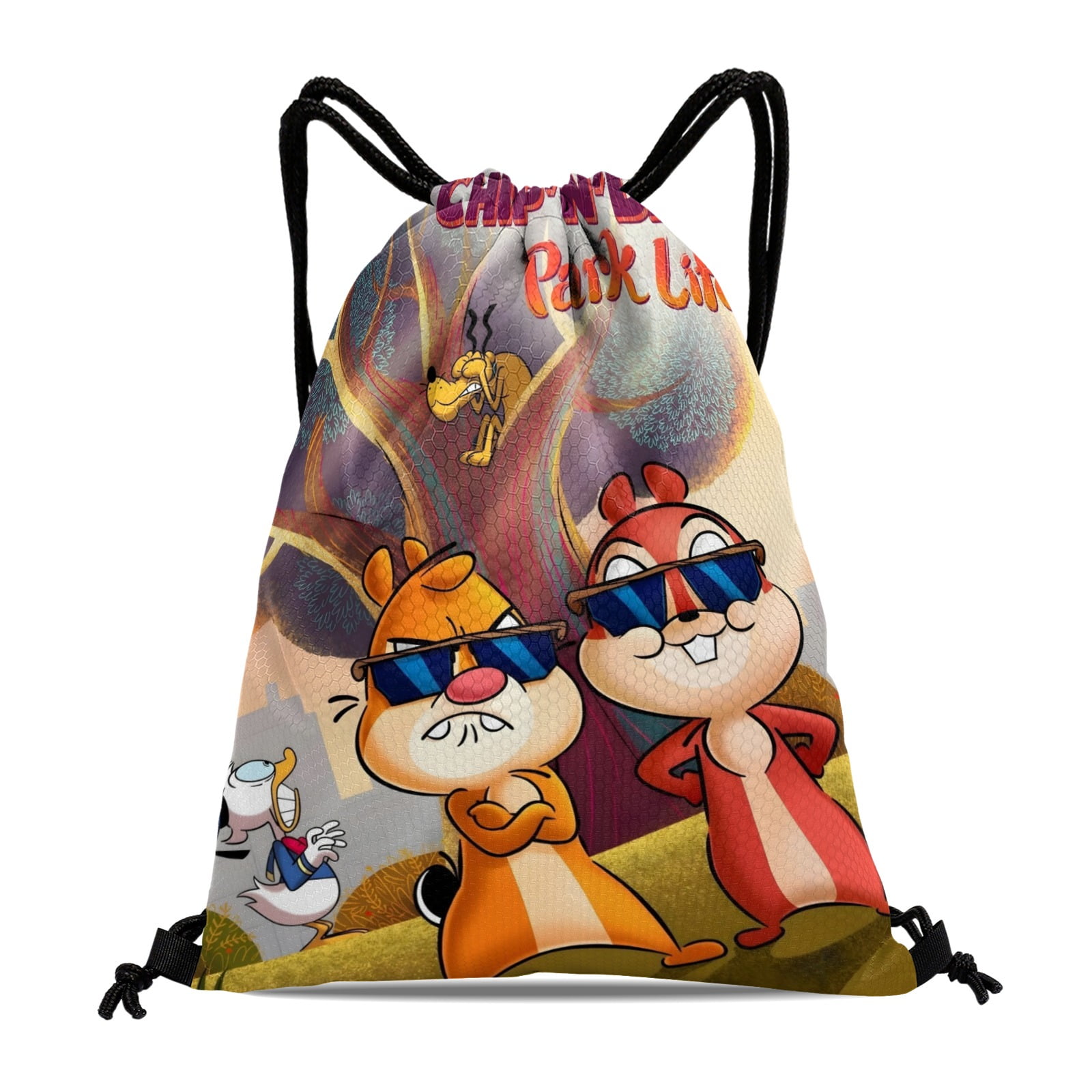 Kids Black Chip \'n\' Dale Character Backpack - Cute Cartoon Design Loungefly Disney Chip  main image 2