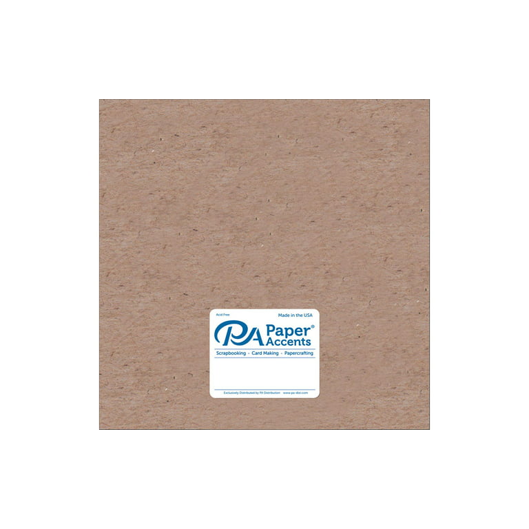 Paper Accents Chipboard 12x12 20pt Natural 5pc