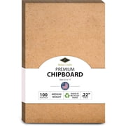 Chipboard - Cardboard Medium Weight. 8 1 2 x 11 Chipboard Pads - .022 Thick 100 Per Pack