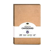 Chipboard - Cardboard Medium Weight. 8 1 2 x 11 Chipboard Pads - .022 Thick 200 Per Pack