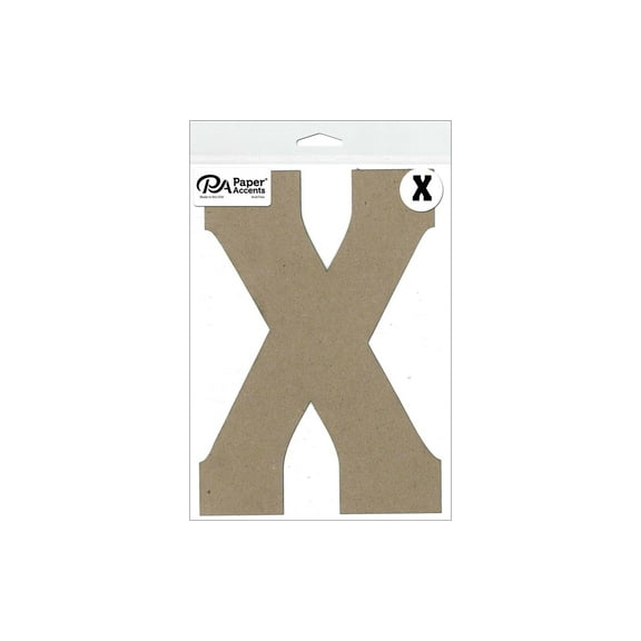 Chipboard Letter 8" X 1pc Natural