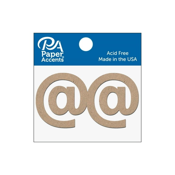 Chipboard Punctuation 2" @ 2pc Natural