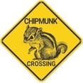 thumbnail image 1 of Chipmunk Crossing Sign Warning Sign, Chipmunk Sign Chipmunk Decor, Funny Animal Wall Decor for Home/Farmouse/Yard, Quality Metal Sign 12"x12", 1 of 4