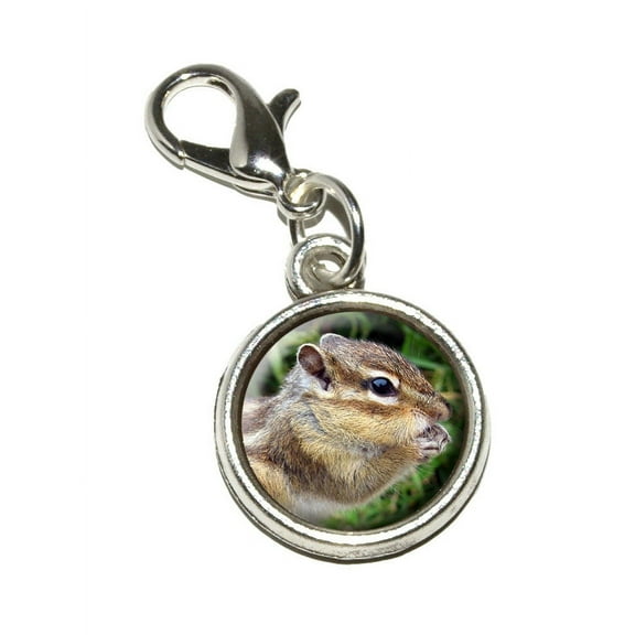 Chipmunk Eating Bracelet Charm