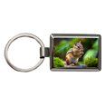 thumbnail image 1 of Chipmunk Metal Rectangle Keychain, 1 of 7