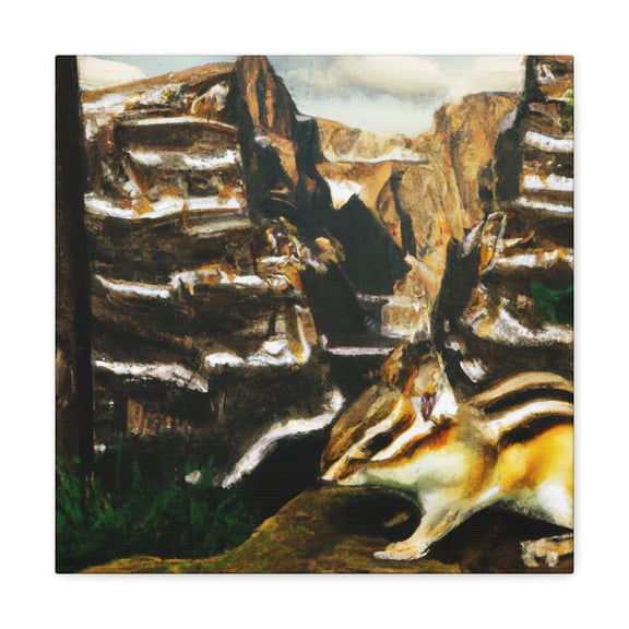 Chipmunk in Realism - Canvas