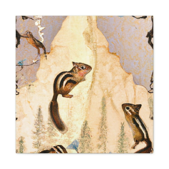 Chipmunk in Rococo - Canvas
