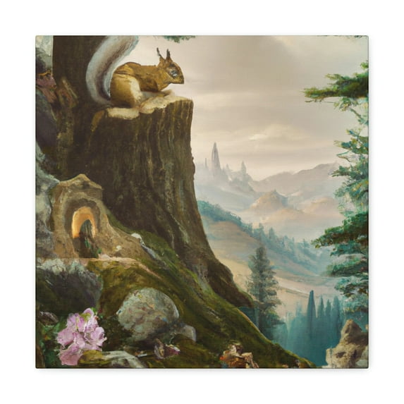 Chipmunk in Rococo - Canvas