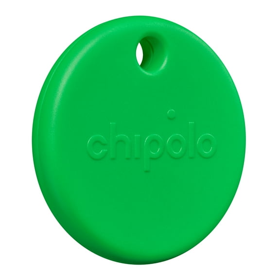 Chipolo POP Tracker Tag - Colorful, Compatible, Loud Bluetooth Tracker with Call Your Phone & Out of Range Alert, Works with Apple Find My or Find Hub on Android (Green)