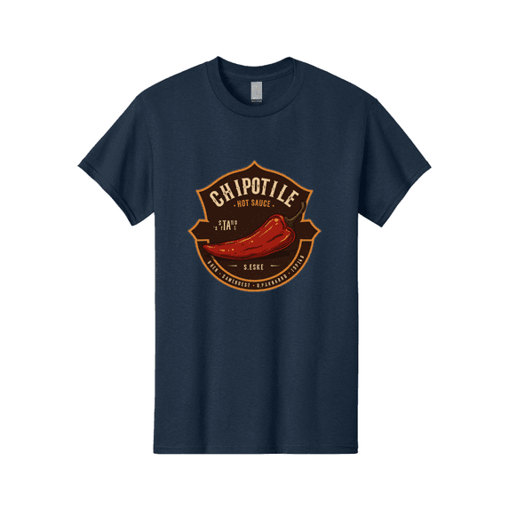 Chipotle-Hot-Sauce Mens Graphic Tee, 100% Cotton, Casual Summer Wear BAA297