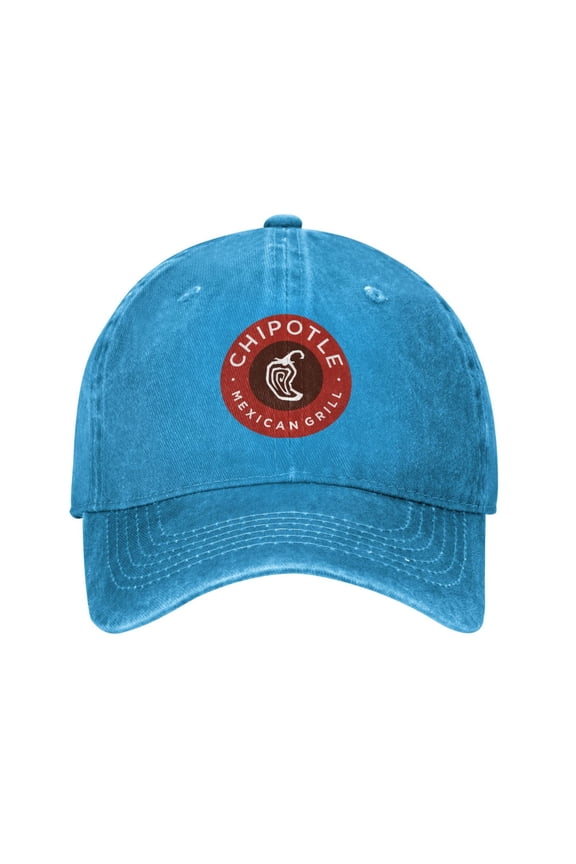 Chipotle Mexican Grill Cowboy Hat Baseball Hat Trucker Hat For Men Women Retro Denim Hats Baseball Cap Dad Hat