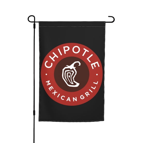 Chipotle Mexican Grill Double Garden Flags 12x18 Inch Suitable For Courtyard Lawn Holiday Home Outdoor Decoration Flag