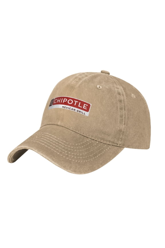 Chipotle Mexican Grill Logo Adult Adjustable Classic Washed Casquette Cap Hat Baseball Cap For Man For Woman