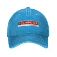 thumbnail image 1 of Chipotle Mexican Grill Logo Cowboy Hat Baseball Hat Trucker Hat For Men Women Retro Denim Hats Baseball Cap Dad Hat, 1 of 5