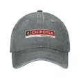 thumbnail image 1 of Chipotle Mexican Grill Logo Cowboy Hat Baseball Hat Trucker Hat For Men Women Retro Denim Hats Baseball Cap Dad Hat, 1 of 5