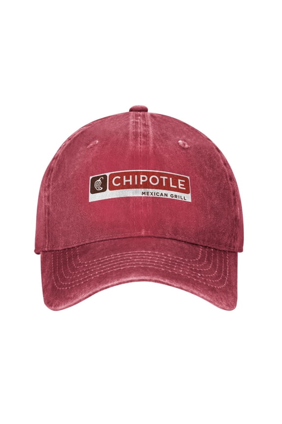 Chipotle Mexican Grill Logo Cowboy Hat Baseball Hat Trucker Hat For Men Women Retro Denim Hats Baseball Cap Dad Hat