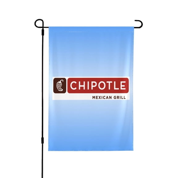 Chipotle Mexican Grill Logo Garden Flag 12.5 X 18 Inch Double Sided, Decorative Flag Balcony Courtyard Indoor Welcome Garden Flag