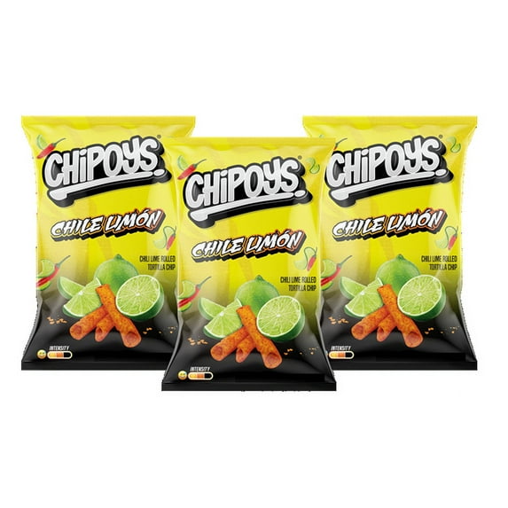 Chipoys Chile Limon Rolled Tortilla Chips, 3-Pack 10 oz. Family Size Bags