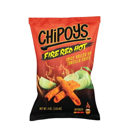 CHIPOYS FIRE RED HOT 4OZ SPICY ROLLED TORTILLA...