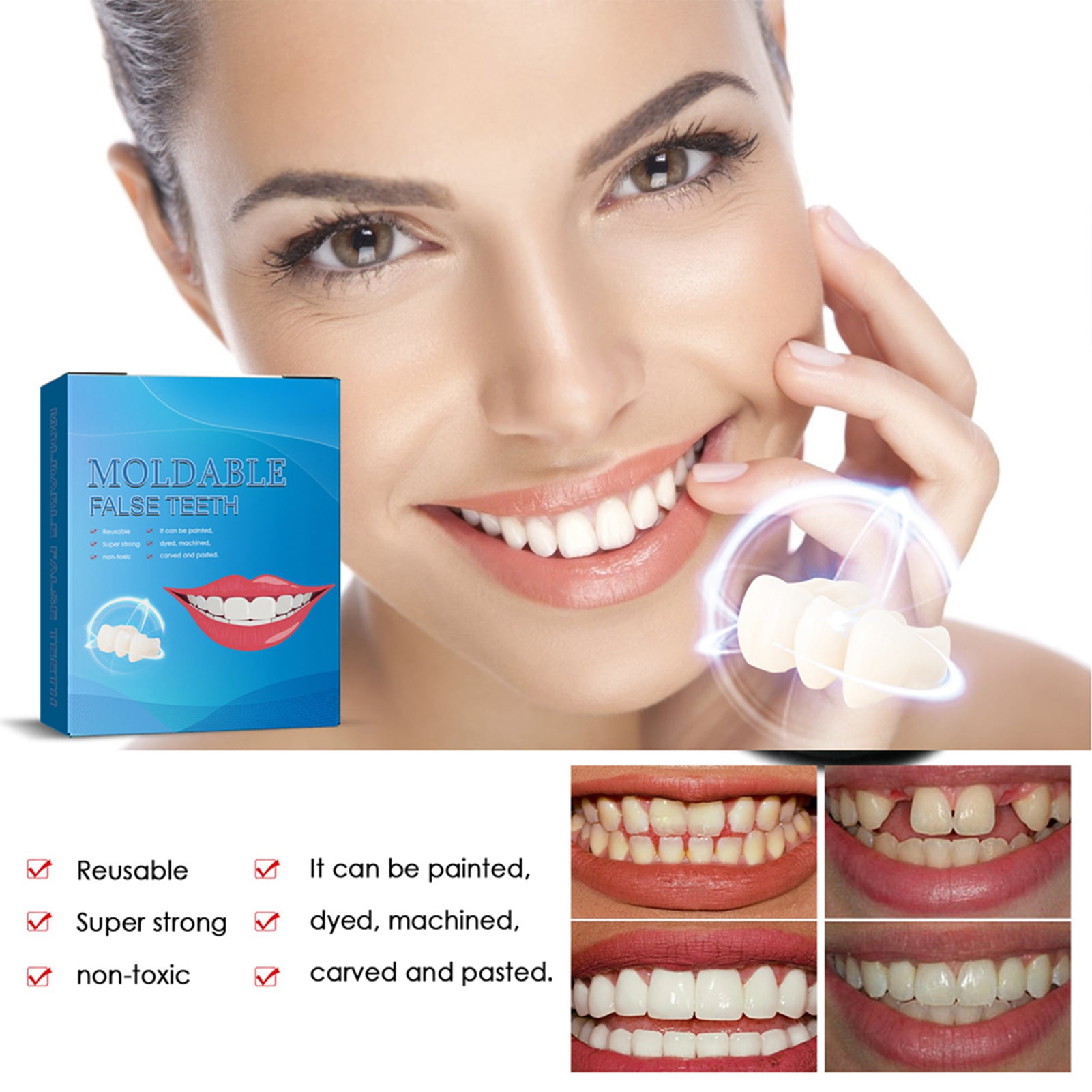 Chipped Tooth Repair Kit Temporary Tooth Filling Moldable False Teeth chipped-tooth-repair-kit-temporary-tooth-filling-moldable-false-teeth