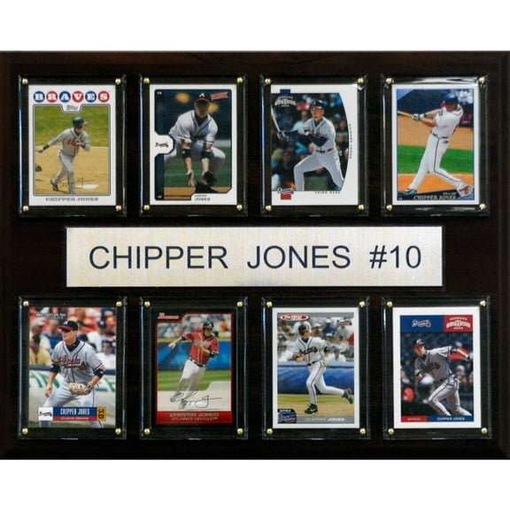 Chipper Jones Atlanta Braves 12'' x 15'' Plaque