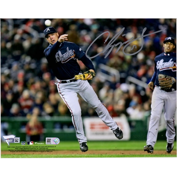 Chipper Jones Atlanta Braves Autographed 8" x 10" Throwing Photograph - Fanatics Authentic Certified