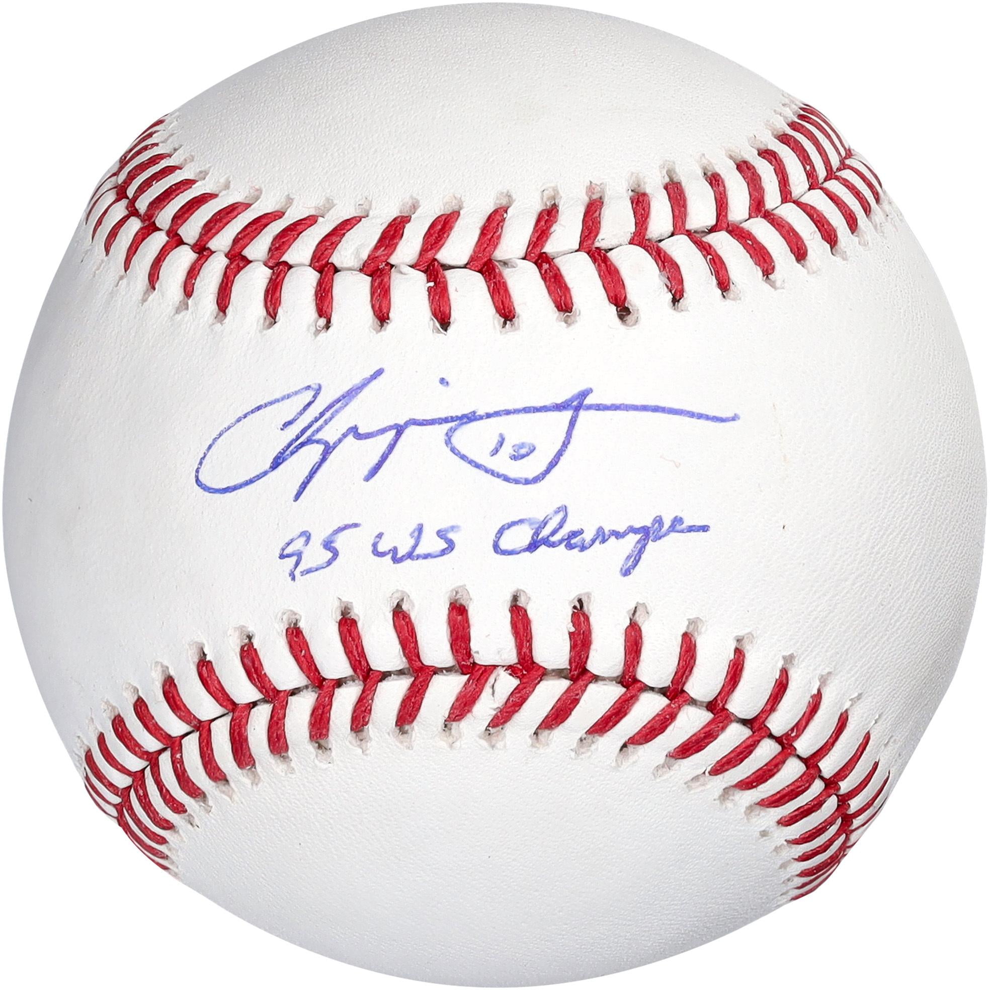 Chipper Jones Atlanta Braves Autographed Baseball with "95 WS Champs" Inscription - Sweet Spot Signature - Fanatics Authentic Certified